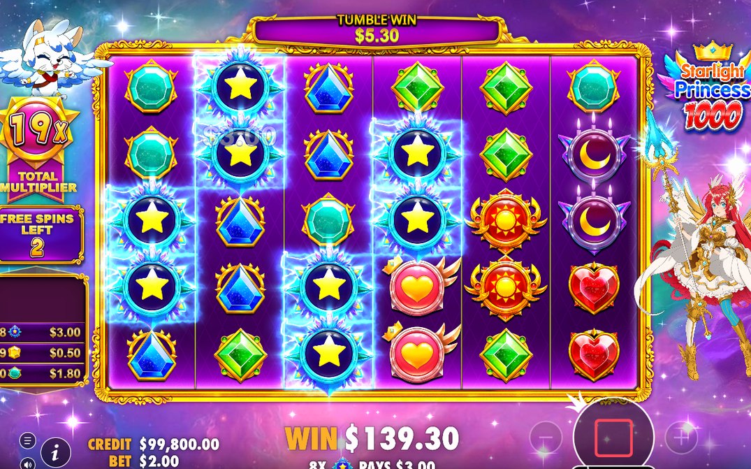 Totalmultiplikatorn som bygger upp rundan i free spins