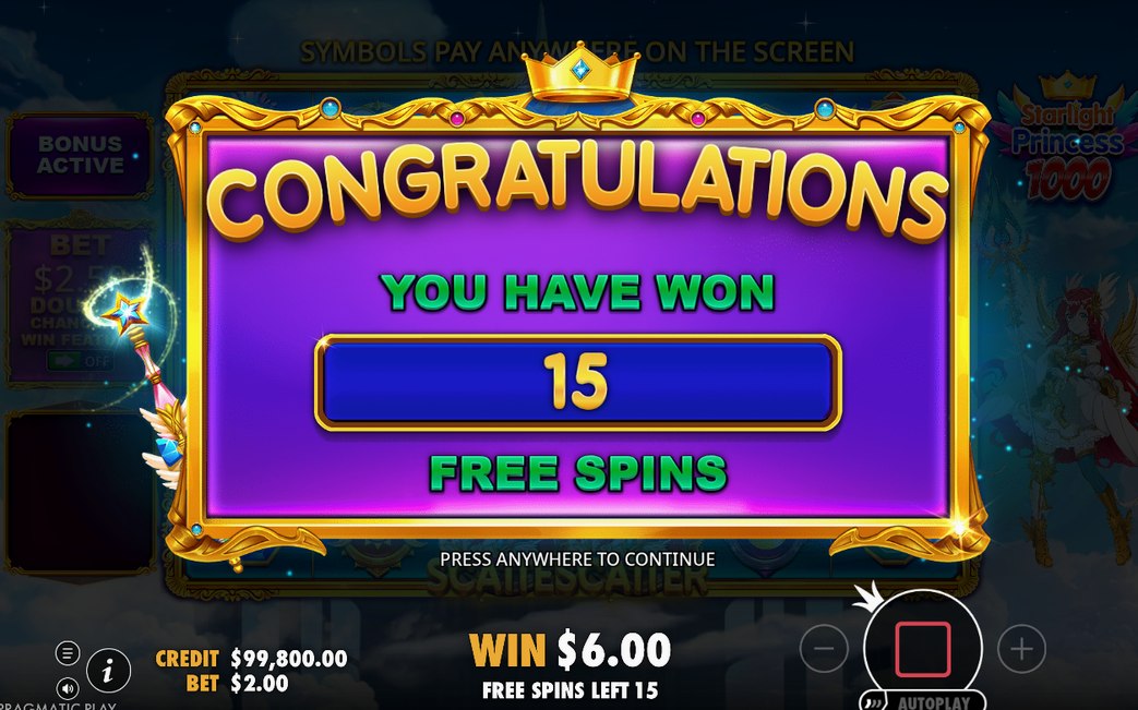 Free spins-läget på lila stjärnfältsrullar